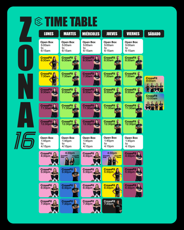 4 - senderos time table